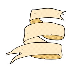 old scroll banner comic cartoon N2