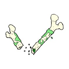 gross broken bone comic cartoon N2