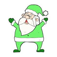 jolly santa comic cartoon N8