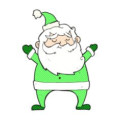 jolly santa comic cartoon N9