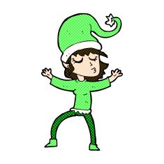 santa's helper comic cartoon N3