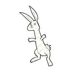 comic cartoon rabbit N21