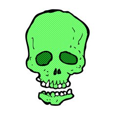 comic cartoon skull N7