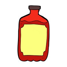 comic cartoon water bottle N15