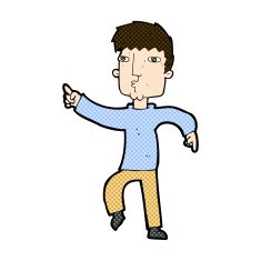 comic cartoon dancing man N4