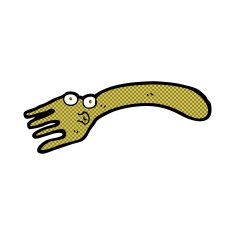 comic cartoon fork N10
