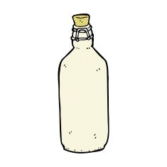 comic cartoon traditional bottle N6