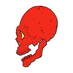 red skull illustration