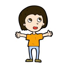 comic cartoon happy person N8