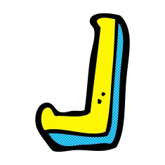 comic cartoon letter L