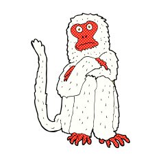 comic cartoon monkey N8