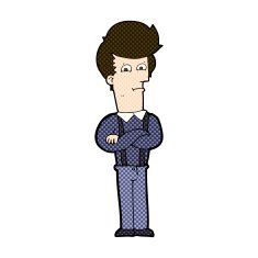 comic cartoon annoyed man N20