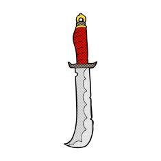 comic cartoon sword N15