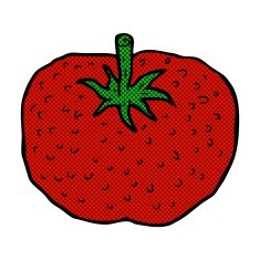 comic cartoon tomato N38