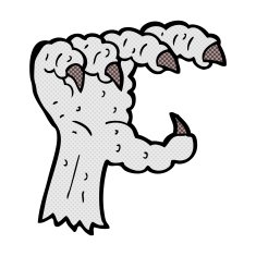 comic cartoon bird claw N2