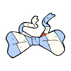 comic cartoon bow tie N27