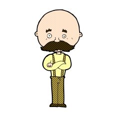 comic cartoon grandfather N3