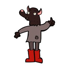 comic cartoon funny werewolf N6