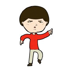 comic cartoon annoyed man N21