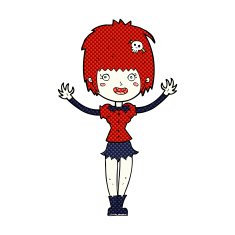 comic cartoon vampire girl N62