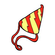 comic cartoon party hat N4