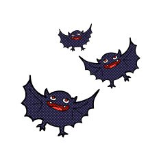 comic cartoon vampire bats N6