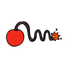 comic cartoon bomb N13