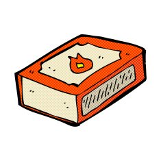 comic cartoon pack of matches N3