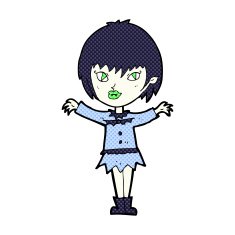 comic cartoon vampire girl N65