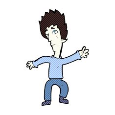 comic cartoon vampire man N28