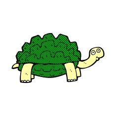comic cartoon tortoise N3