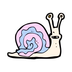 comic cartoon snail N11