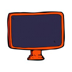 comic cartoon computer screen N6