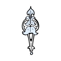 comic cartoon ornate clasp N2