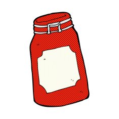 comic cartoon jar N6