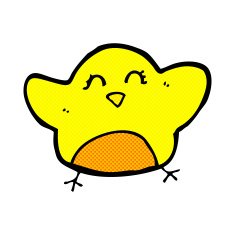 comic cartoon bird N65