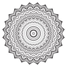 Round mandala kaleidoscopic lace ornamental background N4