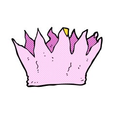 comic cartoon paper crown N6