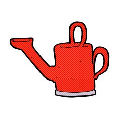 watering can comic cartoon N6