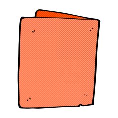 comic cartoon folded card N3