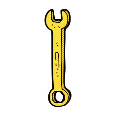 comic cartoon spanner N9