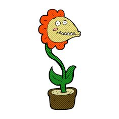 comic cartoon monster plant N3