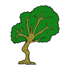 comic cartoon tree N9