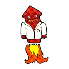 comic cartoon firework in business suit N3
