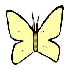 comic cartoon butterfly symbol N6