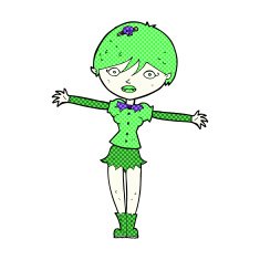 comic cartoon vampire girl N67