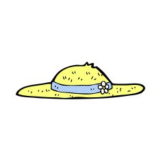 comic cartoon summer hat N6