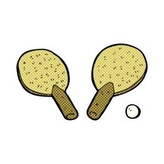 comic cartoon table tennis bats N3