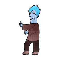 comic cartoon vampire N39