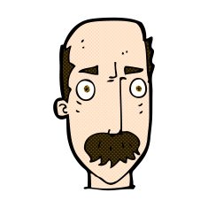 comic cartoon annoyed old man N18